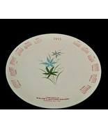 1955  ADVERTISING  CALENDAR  PLATE  &quot;WALTER&#39;S  AUCTION  GALLERY&quot;  MACUNG... - €25,45 EUR