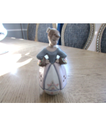 Lladro 6555 Springtime Scent Potpourri Holder Girl w/ Flowers Daisa 1998... - $118.75