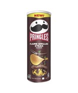 Pringles Potato Chips FLAME GRILLED STEAK- 165g - Made in Belgium -FREE ... - $16.51 CAD