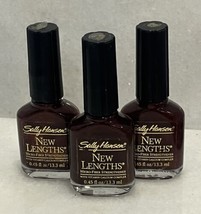 2 Sally Hansen New Lengths Micro-Fiber Strengthener Polish 01 Nutmeg Frost - £22.96 GBP