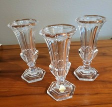 Set 3 VINTAGE CLEAR GLASS Cordial Aperitif Glasses Bleikristall 24% lead Crystal - £14.20 GBP
