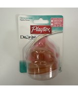 (1) Vintage Playtex Orthodontic Nipples Medium Flow 3+ mos, 2 Nipples - $622.25 MXN