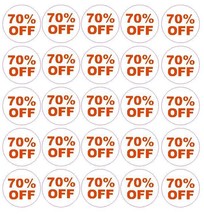 70% Percent Off Sale Sticker Retail Store FLEA MARKET Boutique MADE IN U... - £2.35 GBP+