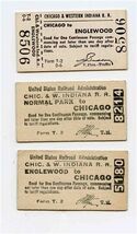 3 Chicago &amp; Western Indiana Railroad Tickets Normal Park Englewood Chica... - $17.82