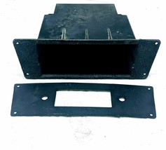 Volvo 240 Black Plastic Lower Radio Cubby Compartment w Faceplate Cover ... - £56.41 GBP