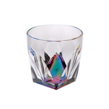 Set of Four Rainbow Geometric Acrylic Stemless Whiskey Glass - $3,225.98 MXN