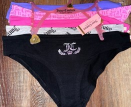 Juicy Couture ~ Women&#39;s Bikini Underwear Panties Cotton Blend 5-Pair (B)... - $29.70