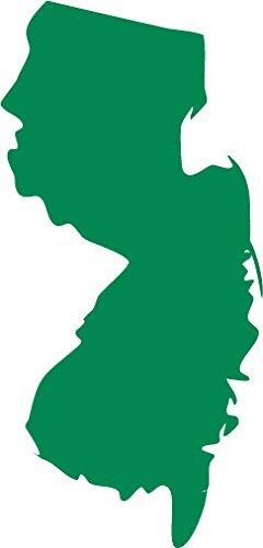 Picniva green New Jersey NJ map removable Vinyl Wall Decal Home Dicor 3 ... - $3.91