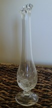 Fenton Clear ~ Art Glass ~ Bud Vase ~ Inverted Strawberry Design  - $60.00