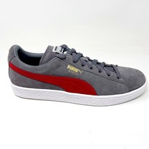 Puma Suede Classic + Steel Gray Barbados Cherry Mens Casual Sneakers 356568 85 - £53.43 GBP