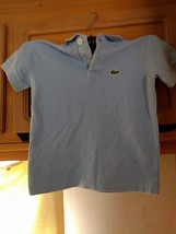 Boys Tops - Lacoste Size 39&quot; Cotton Blue Top - £4.92 GBP