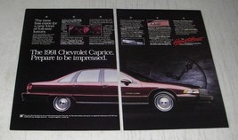 1991 Chevrolet Caprice Ad - The 1991 Chevrolet Caprice. Prepare to be impressed - $18.49