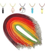 100 Necklace Cords Braided Waxed 20&quot; 1.5mm Jewelry Making Supplies Bulk ... - $24.74