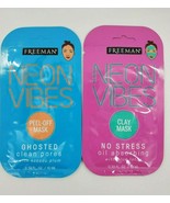 2X Freeman Neon Vibes-Peel-Off-Mask 1 Ea Ghosted Clean Pores &amp; No Stress  - $6.99