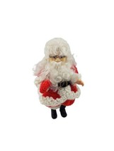 Vintage Christmas Santa Claus Figure Handmde Crocheted Santa Figure 15 inch - £8.95 GBP