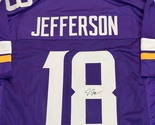 Justin Jefferson Signed Minnesota Vikings Football Jersey COA - £158.49 GBP