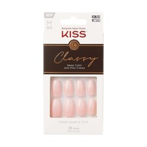 KISS NY CLASSY NAILS 28 NAILS W/ GLUE INCLUDED #KCS02 - $7.99