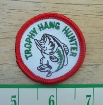 SMALL &quot;TROPHY HAWG HUNTER&quot; BASS CLOTH SEW-ON PATCH NEW - £3.77 GBP