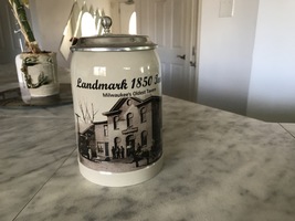 Landmark 1850 Inn Milwaukee Oldest Tavern Lided Ceramic Stein  - £15.09 GBP