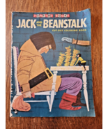Vintage 1955 Funtime Books Jack &amp; the Beanstalk Cut Out Coloring Book UNCUT - €19,96 EUR