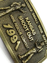 1991 Mine Rescue Contest Vintage Belt Buckle Kansas Shoot Out 1 of 250 - £19.77 GBP