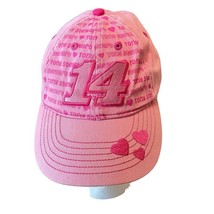 Tony Stewart 14 Nascar Chase Authentic Hat Womens Pink Ball Cap Adjustable 2011 - £10.82 GBP