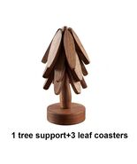 Set 4PCS Wooden Trivets Tree Design Heat Resistant Table Mats Coasters   - $32.00