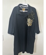 Vintage Love Mechanics Black Good Graphic Polo Short Size 4XL - $29.99