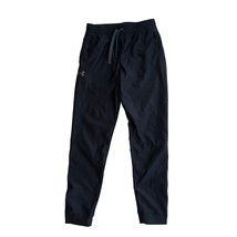 Under Armour Black Fitted Polyester Pull On Jogger Pants Boys Youth Medium - $11.99