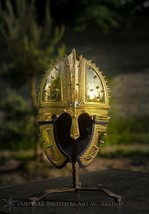 Brass Sca Larp Medieval Late Roman Deurne Brass Helmet VendelViking Helmet 16ga - £538.90 GBP