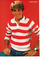 Timothy Gibbs Rob Lowe teen magazine pinup clipping red and white sweate... - £2.74 GBP