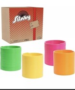 Slinky the Original Walking Spring Toy Plastic Giant Slinky 4 Pack 4 Col... - $68.05 CAD