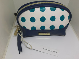 Women Makeup Bag / Cosmetic Bag / Round Clutch By Sophia Joy ~ Brand New - £11.03 GBP