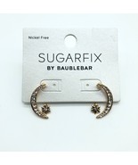 Sugarfix by Baublebar Earrings Stud Rhinestones Moon Star Gold Tone - $9.74