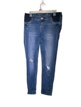 Seven 7 Size 8 Maternity Distressed Skinny Jeans Studded Pockets Side Pa... - £10.97 GBP