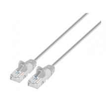 Intellinet 744003 CAT6A U/UTP SLIM NETWORK PATCH CABLE, 3 FT., GRAY - £20.53 GBP