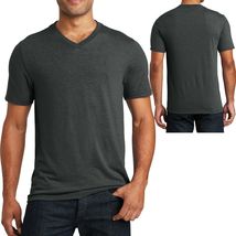 Mens Tri Blend V-Neck T Shirt Short Sleeve Plain Tee XS-XL 2XL, 3XL, 4XL New - £12.77 GBP+