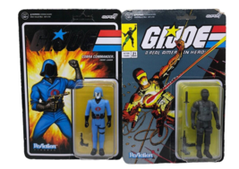 GI Joe Retro Collection 3.75” Cobra Commander Snake Eyes Action Figures Set 2021 - £22.51 GBP