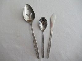 Lot of 3 Serving Slotted Spoon Sugar Spread INS185 1847 Rogers Bros IS B... - $11.40