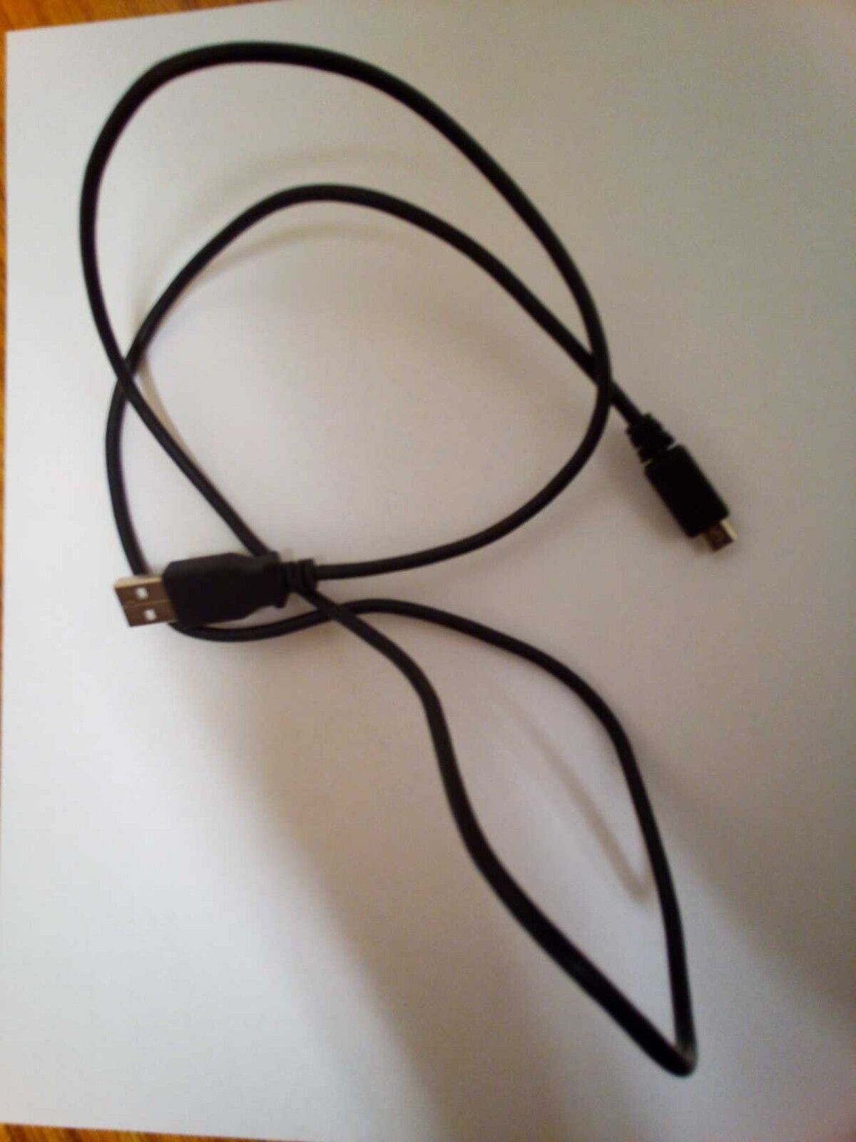 Male USB to Micro USB cable  wire 3 ft black - $0.98