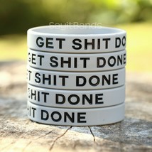 Set of GET SH** DONE Silicone Bracelet Design - Wholesale Wristband Band... - £4.60 GBP+