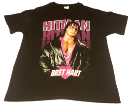 Bret Hitman Hart Vintage 1993 Original Usa Titan Sports Wwf Wrestling Xl T-SHIRT - £172.82 GBP