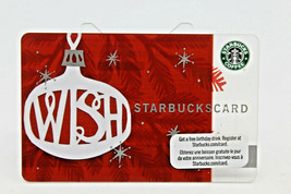 Starbucks Coffee 2009 Gift Card Wish Christmas Ornament Zero Balance No Value - £8.56 GBP