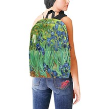 Irises Van Gogh Nylon Backpack Bag - £35.30 GBP