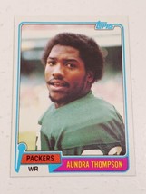 Aundra Thompson Green Bay Packers 1981 Topps Card #314 - £0.76 GBP