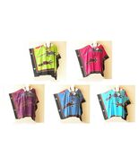 KG77 Gecko Batik Hand Painted Plus Kaftan Poncho VNeck Women Blouse Top ... - $26.90