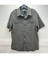 Viktos Shirt Mens Medium Sofari Ops Gray Short Sleeve Button Up Tactical... - £39.32 GBP