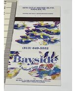 Matchbook Cover  Bayside Seafood Grill&amp; Bar  Naples, FL  Unstruck  gmg - $223.30 MXN