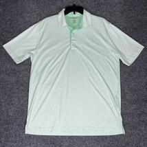 Greg Norman Shirt Mens Large Green Polo Golf Short Sleeve Performance Adult - £10.34 GBP