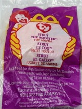 McDonald&#39;s 1993 Tag Ty Teenie Beanie Baby Strut The Rooster# 7 - £3.92 GBP